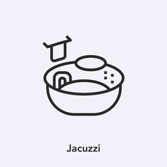Poster - jacuzzi icon vector sign symbol