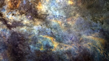 Wall Mural - space travel scene of the cygnus constellation (the swan constellation) central part of the milky wa