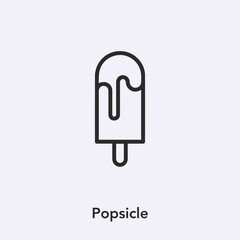 Poster - popsicle icon vector sign symbol