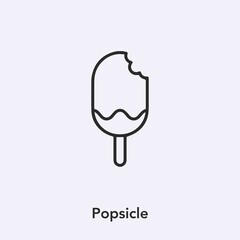 Poster - popsicle icon vector sign symbol