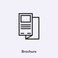 Poster - brochure icon vector sign symbol