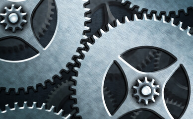 Poster - System Administrator Control, Gear Configuration Settings Tools Concept.