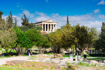 Fototapete - Agora of Athens, Greece