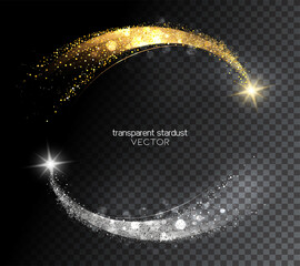 Poster - Abstract shiny color gold and silver design element