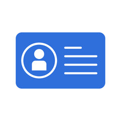 Fototapete - Press card outline icon. linear style sign for mobile concept and web design. Id card badge simple line vector icon. Symbol, logo illustration. Pixel perfect vector graphics
