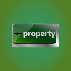 Leinwandbilder - computer Keyboard key with company button. Business concept