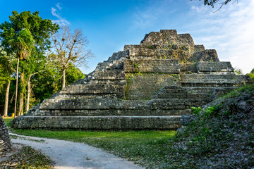 Yaxha Sacred ruins -  City of Pyramids and Temples, Guatemala.