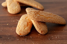 ladyfingers cookies on a wooden table
