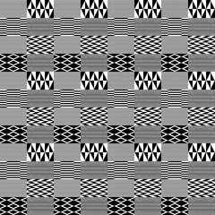 Wall Mural - Black and White Kente Cloth Seamless Pattern - Beautiful Kente cloth repeating pattern design	