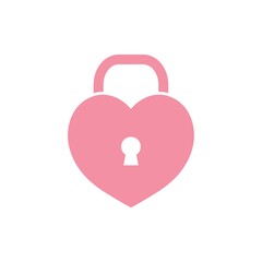 Sticker - heart lock