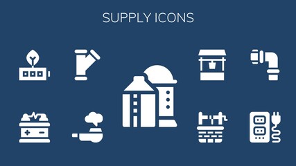 Canvas Print - supply icon set