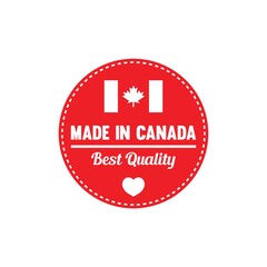 Wall Mural - made in canada label