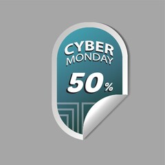 Poster - cyber monday sale sticker