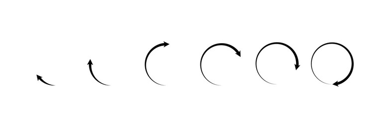 rotating arrows icon. vector