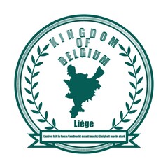 Sticker - Liege map