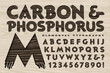 A Rustic Alphabet with a Carved Wood Effect, Similar to Lettering Used on Wooden Ranch or Summer Camp Signs