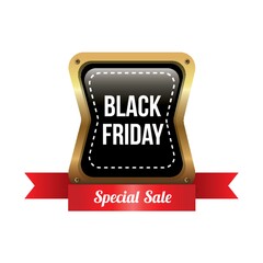 Poster - black friday sale label