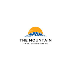 Wall Mural - Creative Illustration Simple Mountain Logo Design Vector