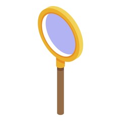 Poster - Inspector magnifier icon. Isometric of inspector magnifier vector icon for web design isolated on white background
