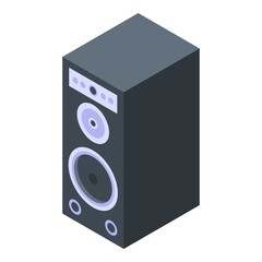 Poster - Sound speaker icon. Isometric of sound speaker vector icon for web design isolated on white background