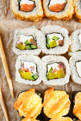 Sticker - Tasty Roll set with chopsticks