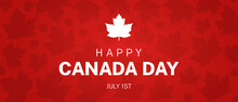 Happy Canada Day Illustration Background Banner