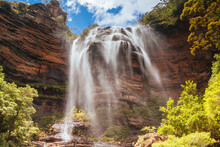 Wentworth Falls In Blue Mountains Australia