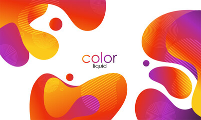Poster - Moving colorful abstract background. Dynamic Effect. Vector Illustration. Design Template.