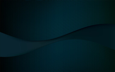 Poster - Abstract dark vector background, flow shadow wave for design brochure, website, flyer.