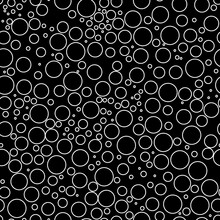 Circles, Dots Seamless Pattern. Dot, Circle Shapes Motif. Circular Figures Backdrop. Rounds Background. Geometric Wallpaper. Digital Paper, Textile Print, Abstract Ornament. Vector Illustration