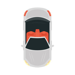 Wall Mural - car vehicle top view vector design