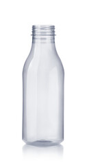 Sticker - Front view of empty plastic milk bottle