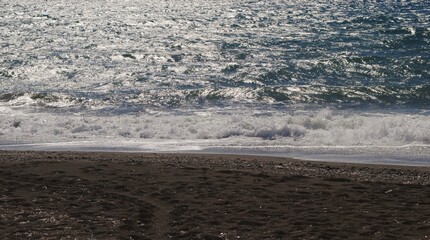 waves on the beach