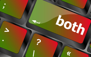 Poster - border button on computer pc keyboard key