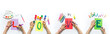 © Дарья Колпакова - Children's hands write the word Love