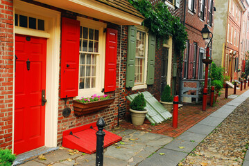 historic elfreths alley in philadelphia is said to be the oldest residential community in the untied