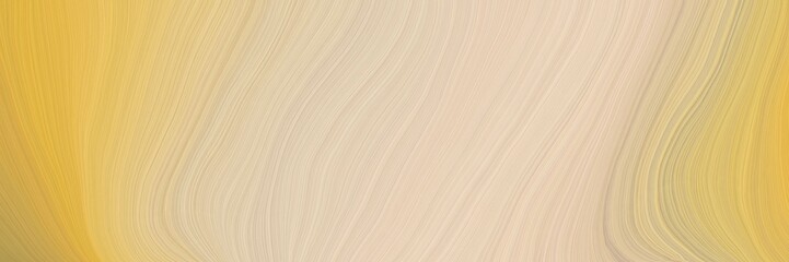 Poster - soft background graphic with curvy background design with wheat, sandy brown and burly wood color