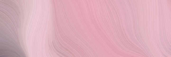 Poster - soft creative waves graphic with elegant curvy swirl waves background illustration with pastel violet, baby pink and gray gray color