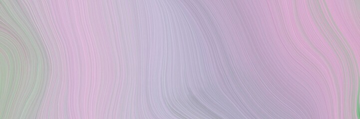 Poster - soft background graphic with contemporary waves design with silver, thistle and dark gray color