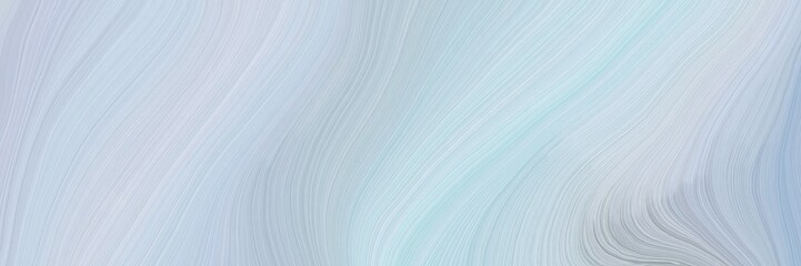 Poster - soft abstract artistic waves graphic with curvy background illustration with light gray, pastel blue and dark gray color