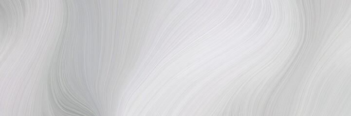 Poster - soft abstract art waves graphic with modern curvy waves background illustration with light gray, white smoke and dark gray color