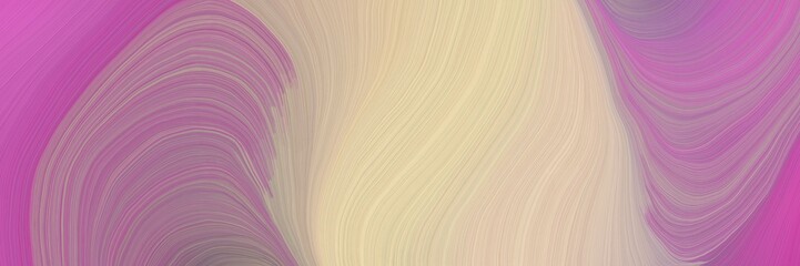 Poster - soft abstract artistic waves graphic with modern waves background design with rosy brown, wheat and tan color