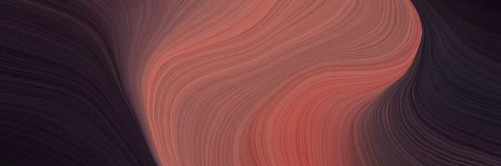 Aufkleber - soft abstract art waves graphic with modern soft swirl waves background illustration with very dark blue, indian red and very dark pink color