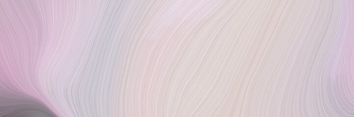 Poster - soft abstract artistic waves graphic with smooth swirl waves background illustration with light gray, gray gray and pastel purple color