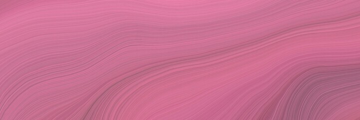 Poster - soft background graphic with abstract waves illustration with pale violet red, antique fuchsia and pastel magenta color