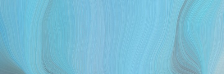 Poster - soft abstract art waves graphic with modern soft swirl waves background design with sky blue, light slate gray and cadet blue color