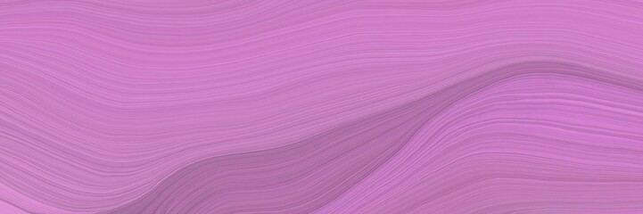 Poster - soft abstract art waves graphic with contemporary waves illustration with pastel violet, antique fuchsia and plum color
