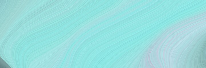 Poster - soft abstract art waves graphic with modern waves background design with light blue, powder blue and light gray color