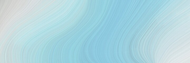 Poster - soft background graphic with modern soft curvy waves background design with light blue, light gray and lavender color