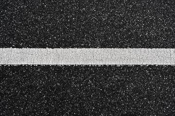 White line on the road